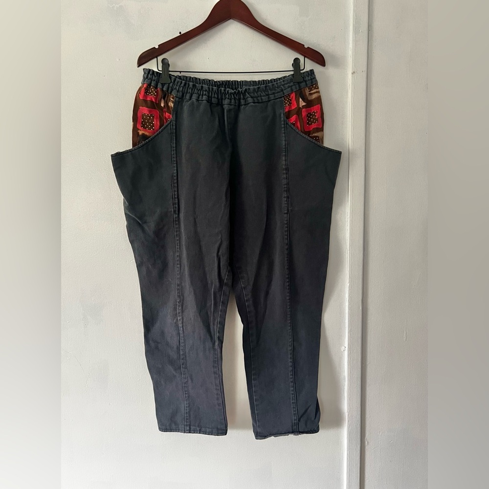 Stylish Black Pants with Red Accents